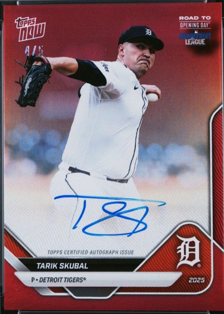 トレーディングカード スクーバル 直書きサイン入り 25シリ Topps