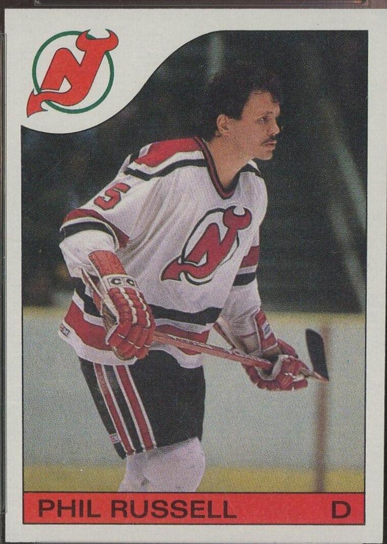 Phil Russell #30 Hockey Cards 1985 Topps