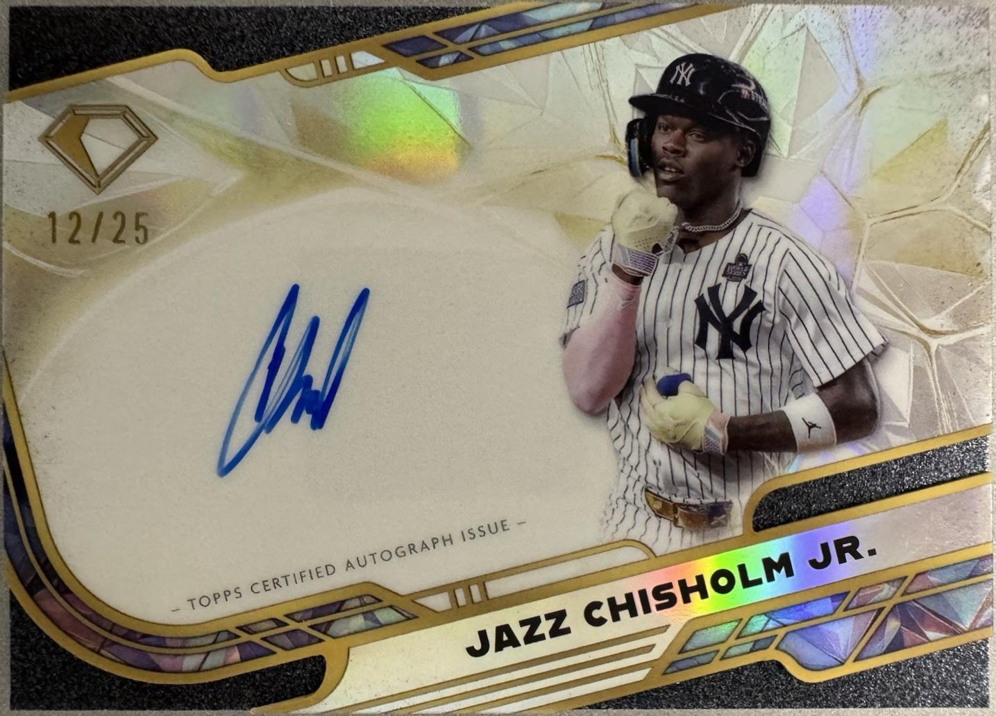 Jazz Chisholm Jr. #ACC-JCJ 2025 Topps Diamond Icons Chrome Autograph Baseball