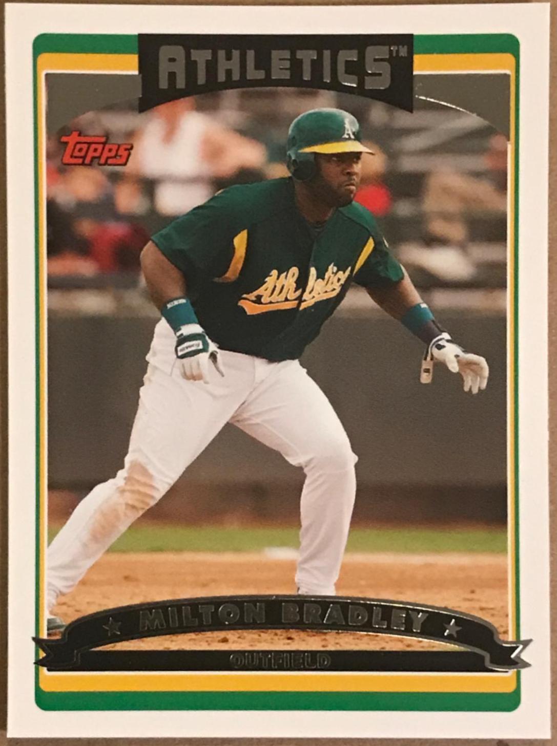 Milton Bradley #UH110 Baseball Cards 2006 Topps Updates & Highlights