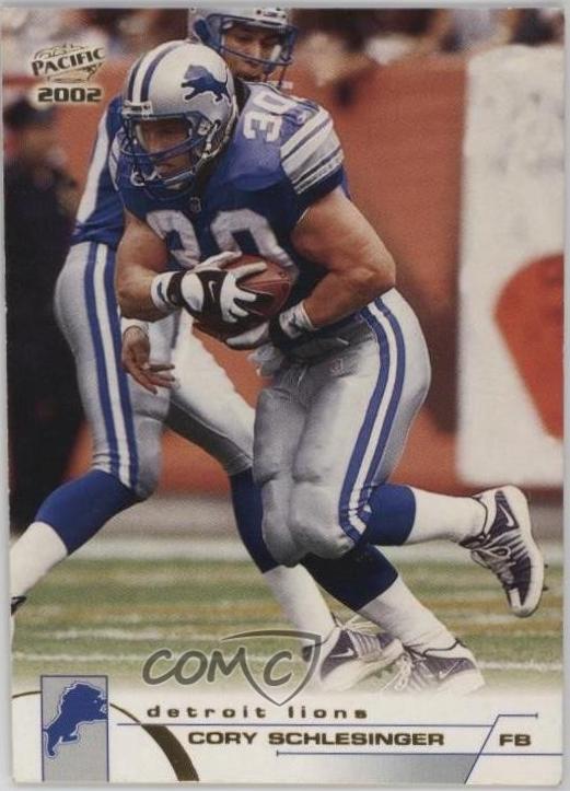 Cory Schlesinger #156 2002 Pacific Football
