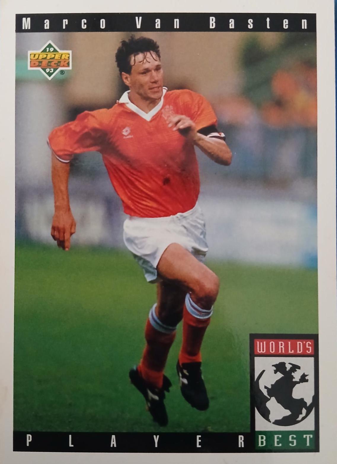 Marco Van Basten #110 1993 Upper Deck World Cup Soccer