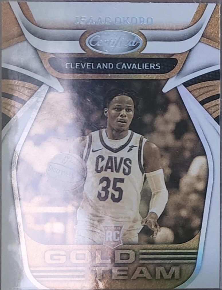 Isaac Okoro #5 Basketball Cards 2020 Panini Certified Gold Team