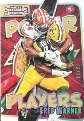 Fred Warner #PWR-FWA Football Cards 2022 Panini Contenders Power Players