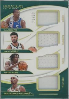 De'Aaron Fox / Tyrese Maxey / Jamal Murray / Shai Gilgeous-Alexander