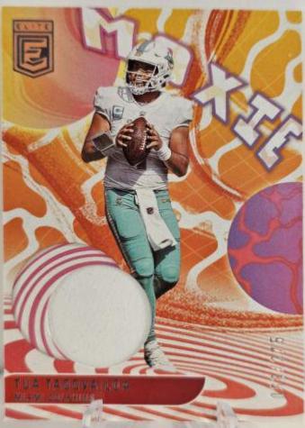 Tua Tagovailoa #17 Football Cards 2023 Panini Donruss Elite Moxie Patch