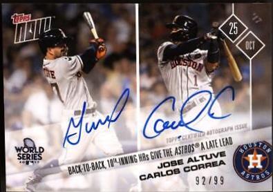 Carlos Correa, Jose Altuve [Autograph] #824A