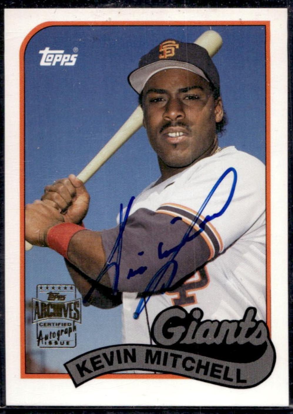 Kevin Mitchell #FFA-KM 2003 Topps All Time Fan Favorites Archives Autograph Baseball