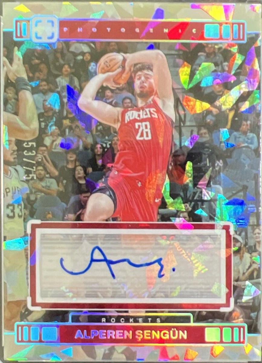Alperen Sengun #VA-ASH Basketball Cards 2023 Panini Photogenic Veteran Autograph