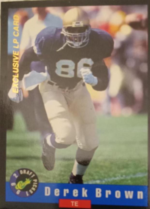 Derek Brown #LP8 Football Cards 1992 Classic Draft Picks