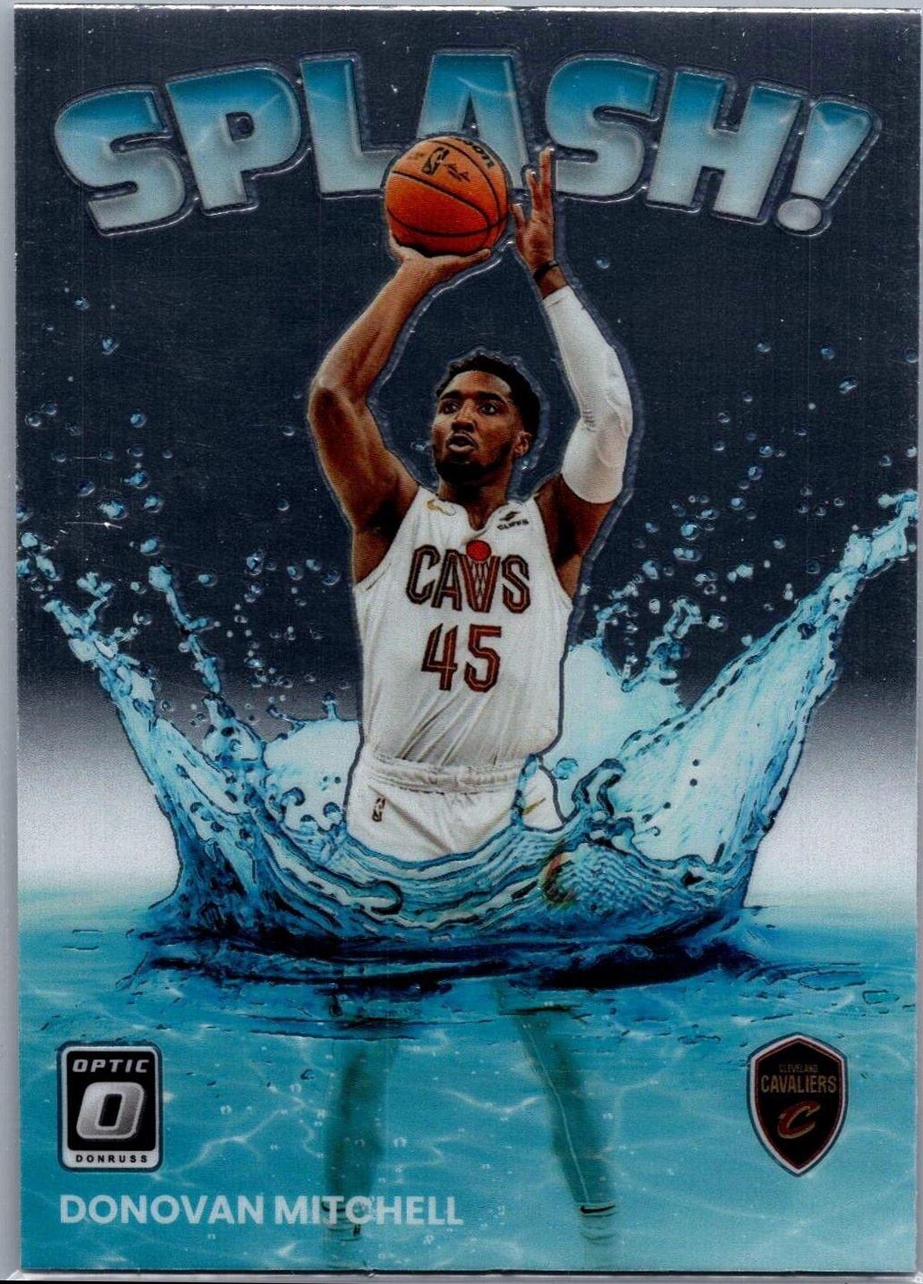 Donovan Mitchell #3 Basketball Cards 2022 Panini Donruss Optic Splash
