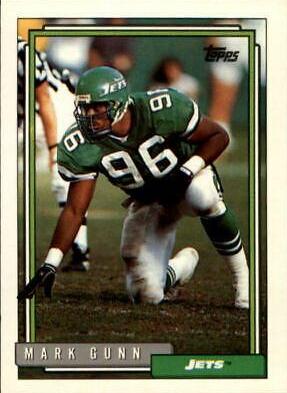 Mark Gunn #381 Football Cards 1992 Topps