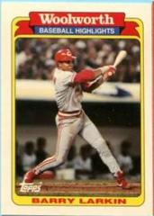 Barry Larkin #30 Baseball Cards 1990 Woolworth Prices