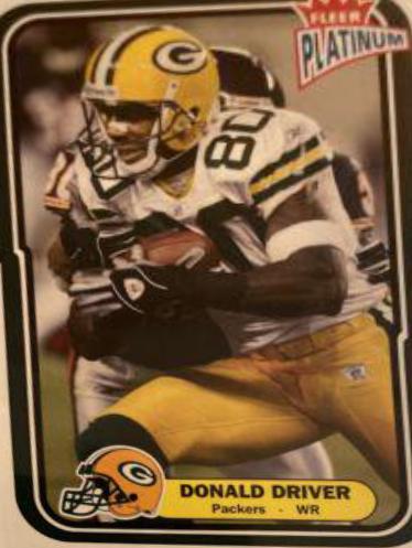 Donald Driver #12 Football Cards 2004 Fleer Platinum