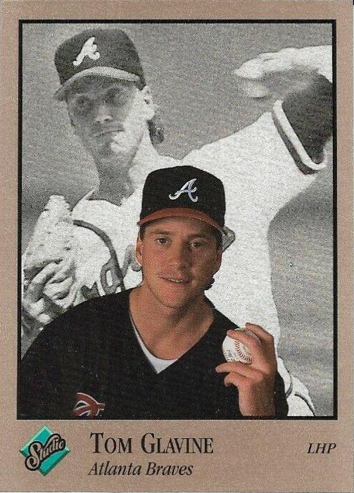 Tom Glavine #4 Baseball Cards 1992 Studio