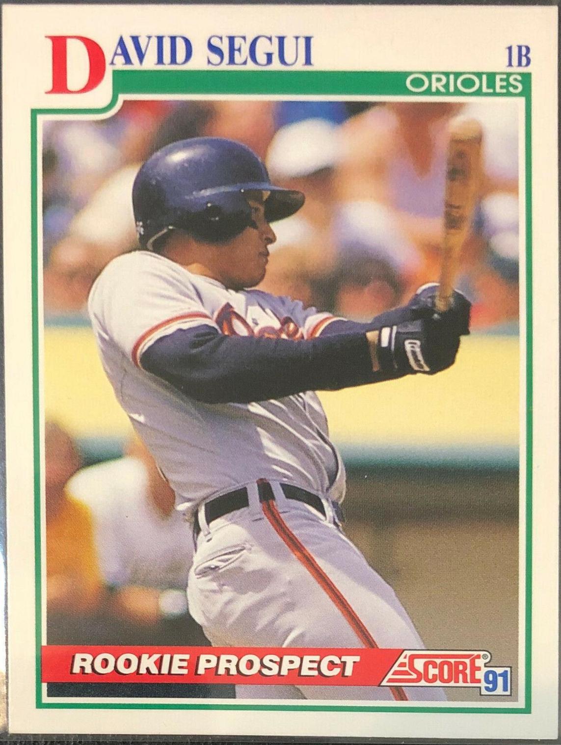 David Segui #362 Baseball Cards 1991 Score