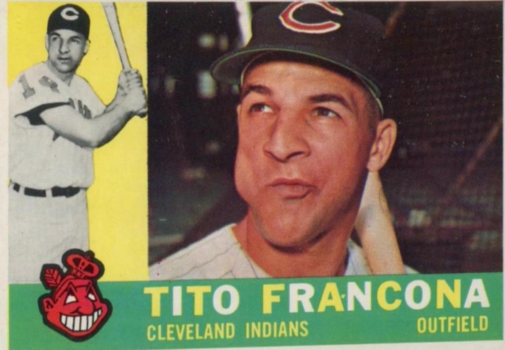 Tito Francona #30 Baseball Cards 1960 Topps