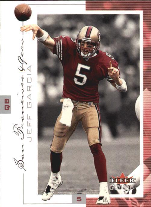 Jeff Garcia #37 Football Cards 2001 Fleer Genuine