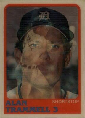 Alan Trammell #25 Baseball Cards 1988 Sportflics