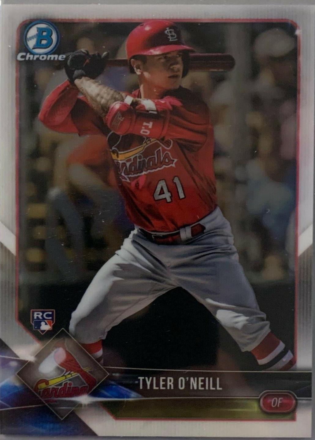Tyler O'Neill #12 Baseball Cards 2018 Bowman Chrome