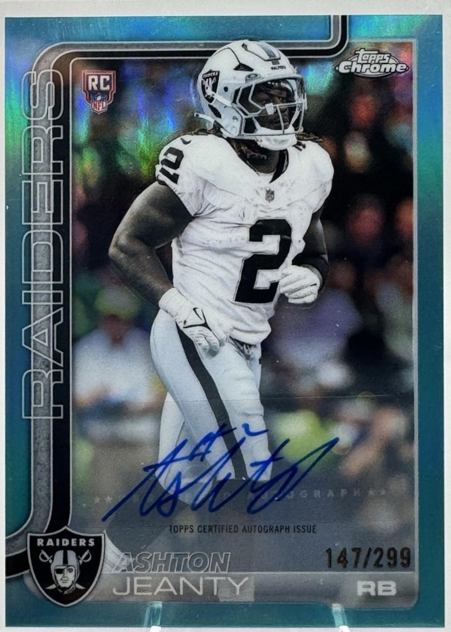 Ashton Jeanty [Teal Refractor] #RA-AJ
