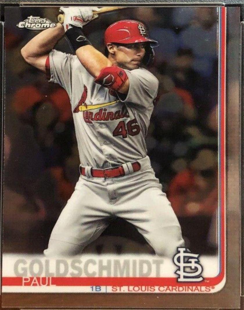 Paul Goldschmidt #1 Baseball Cards 2019 Topps Chrome Update