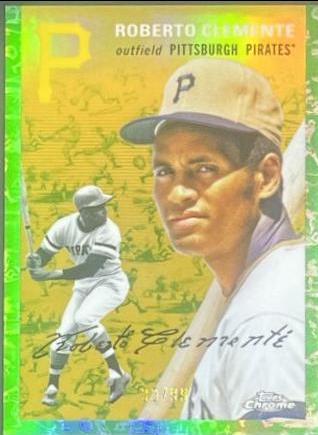 Roberto Clemente [White Green Refractor] #421