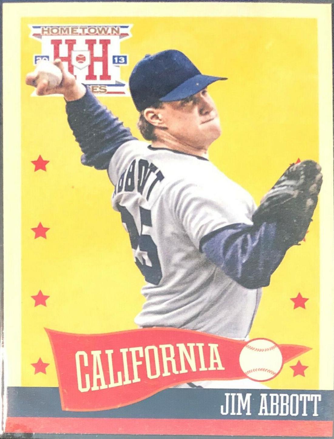 Jim Abbott #5 Baseball Cards 2013 Panini Hometown Heroes