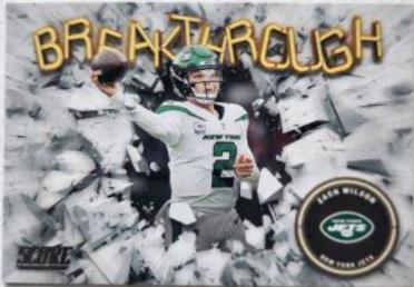 Zach Wilson #B13 Football Cards 2022 Panini Score Breakthrough
