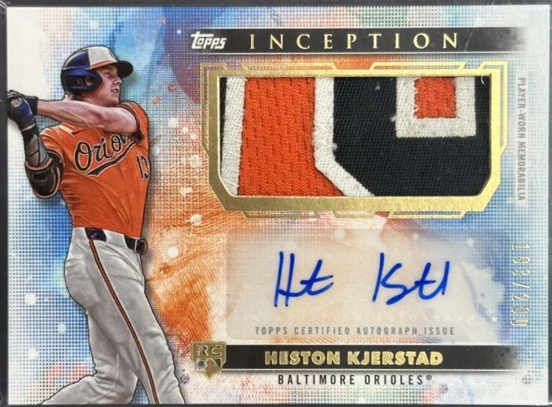 Heston Kjerstad #APC-HK 2024 Topps Inception Autograph Patch Card Baseball