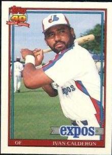 Ivan Calderon #16T Baseball Cards 1991 Topps Traded Tiffany