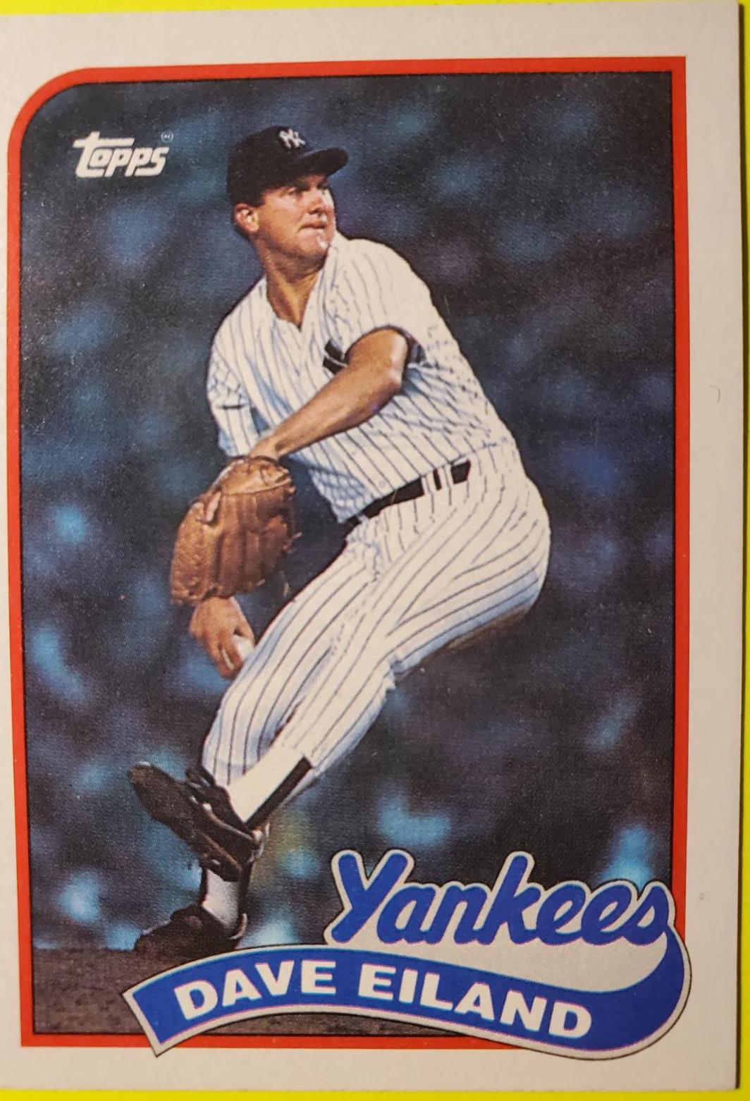 Dave Eiland #8 Baseball Cards 1989 Topps Tiffany