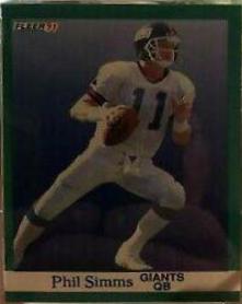 Phil Simms #318 Football Cards 1991 Fleer