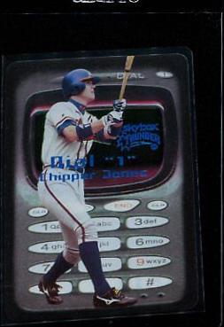 Chipper Jones #4 Baseball Cards 1999 Skybox Thunder Dial 1
