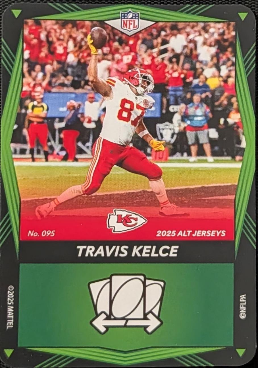 Travis Kelce #95 2025 Uno Elite Alt Jerseys Edition Football