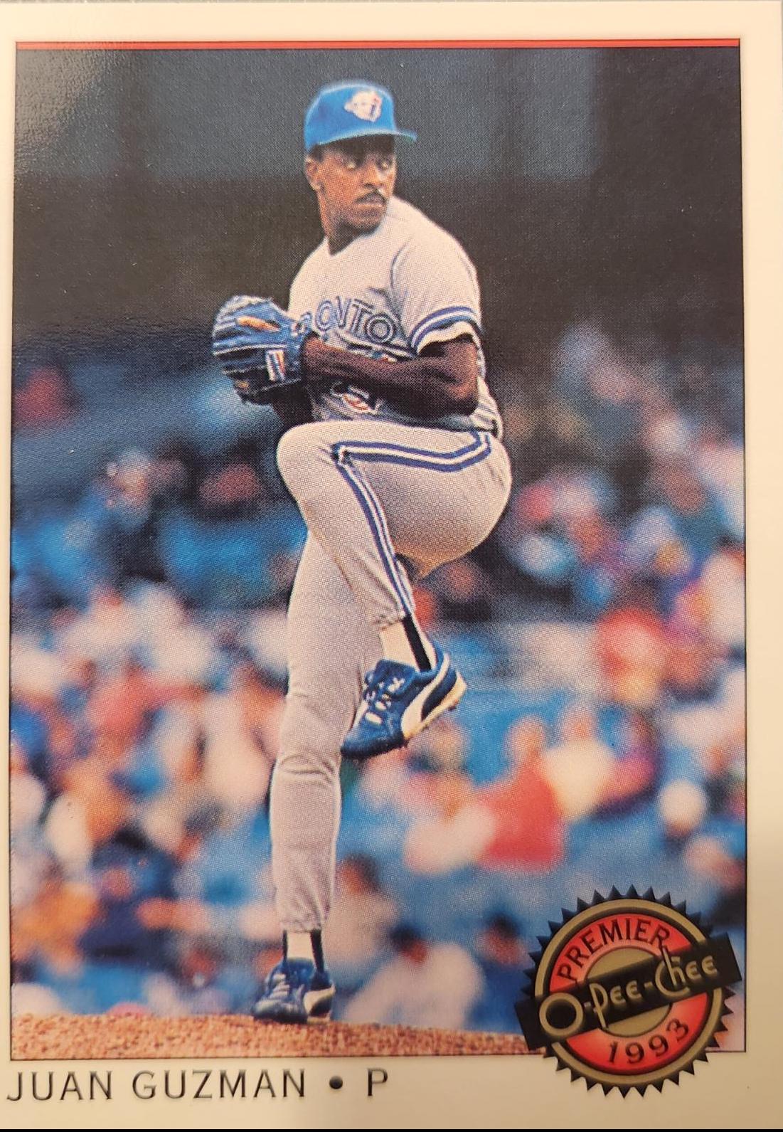 Juan Guzman #36 Baseball Cards 1993 O Pee Chee Premier
