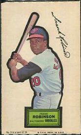 Frank Robinson #3 Baseball Cards 1968 Topps Action All Star Stickers