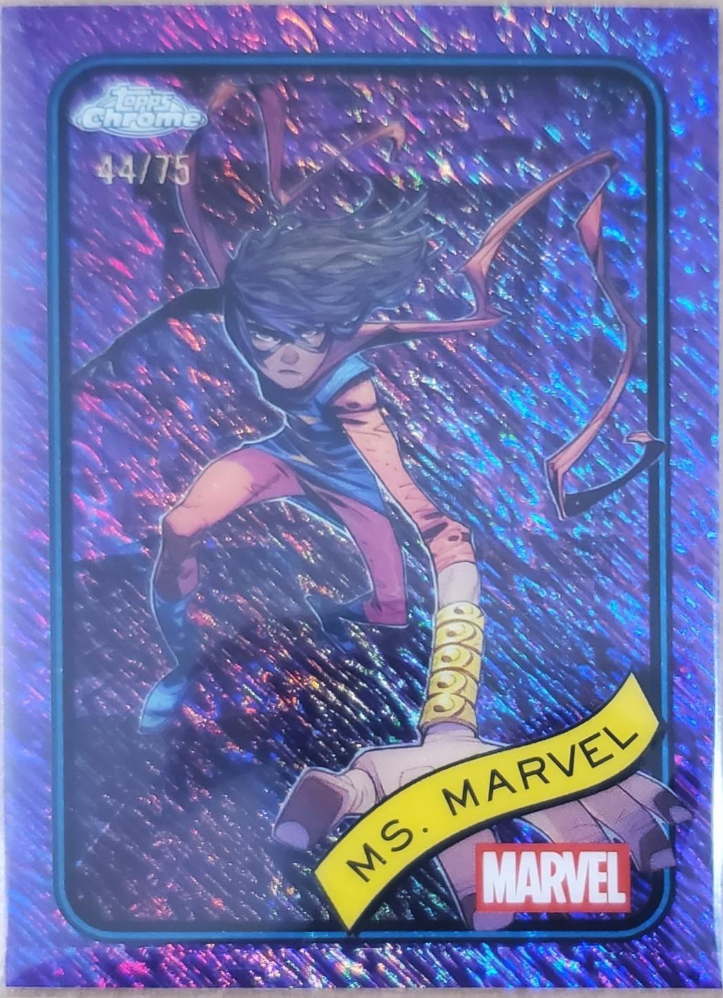Ms. Marvel Purple Shimmer Refractor