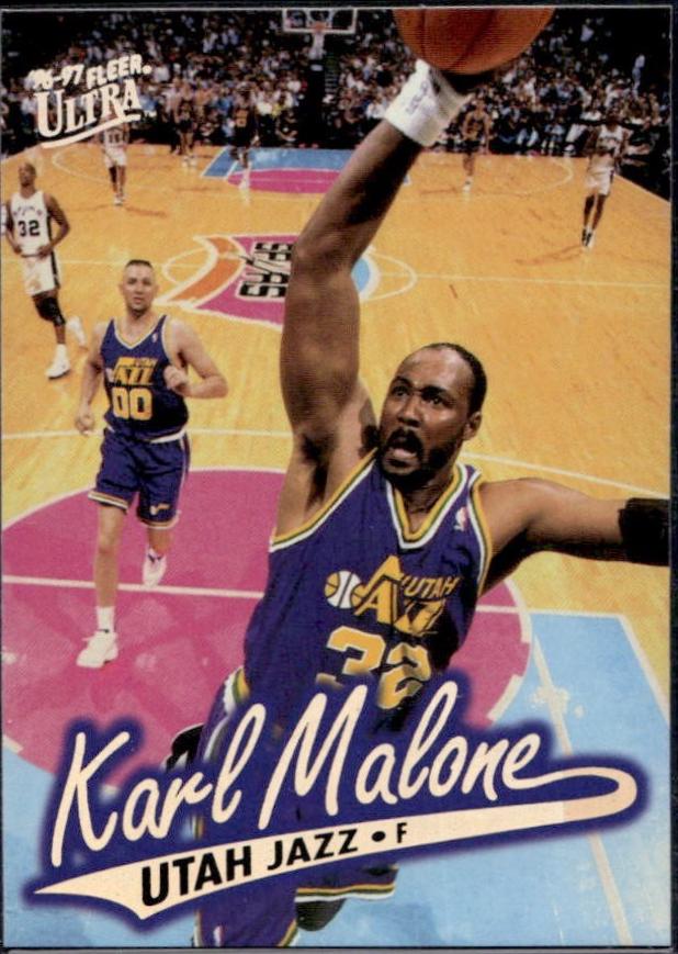 Karl Malone #G112 Basketball Cards 1996 Ultra Gold Medallion