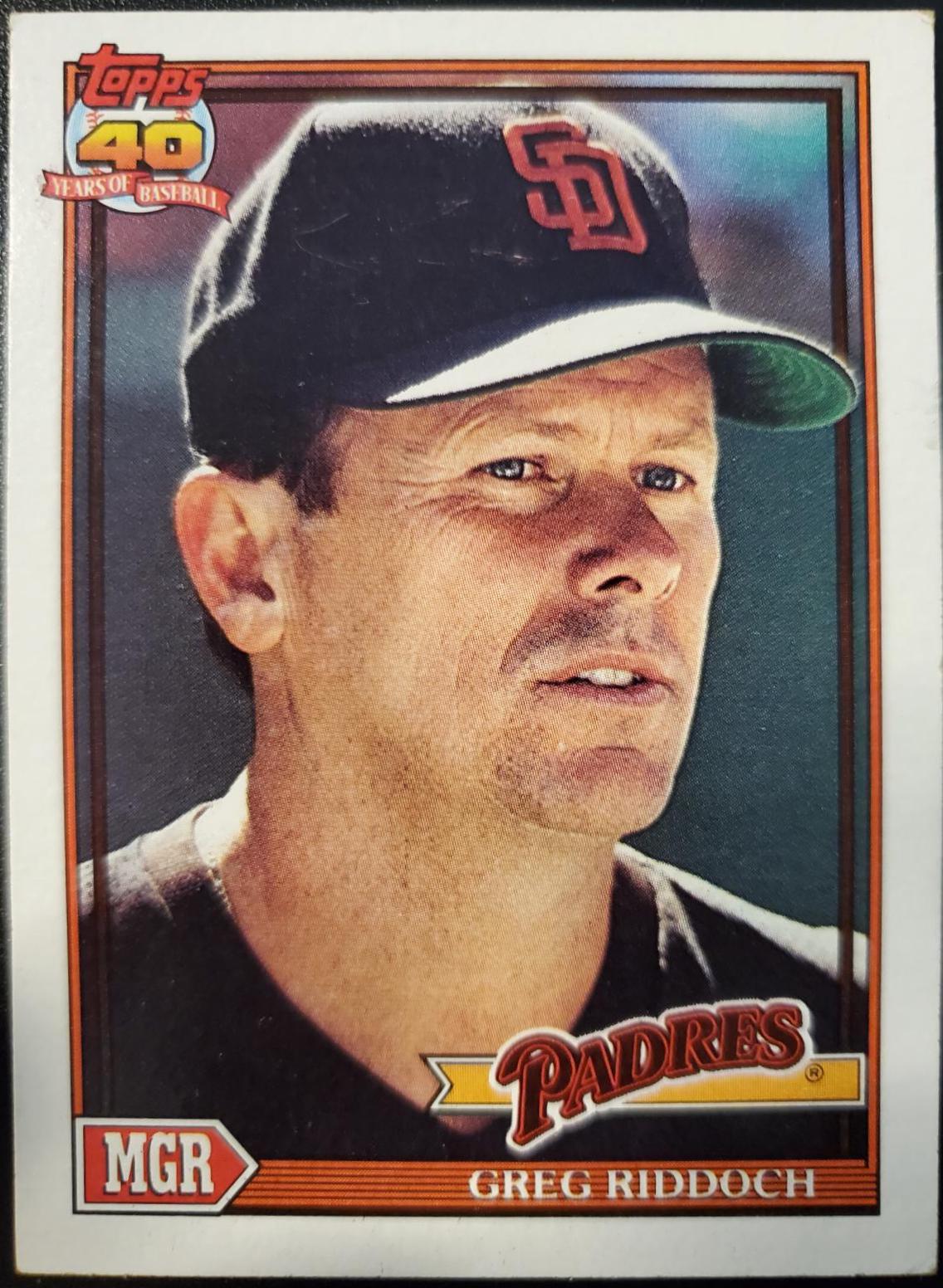 Greg Riddoch #109 Prices | 1991 Topps | Baseball Cards