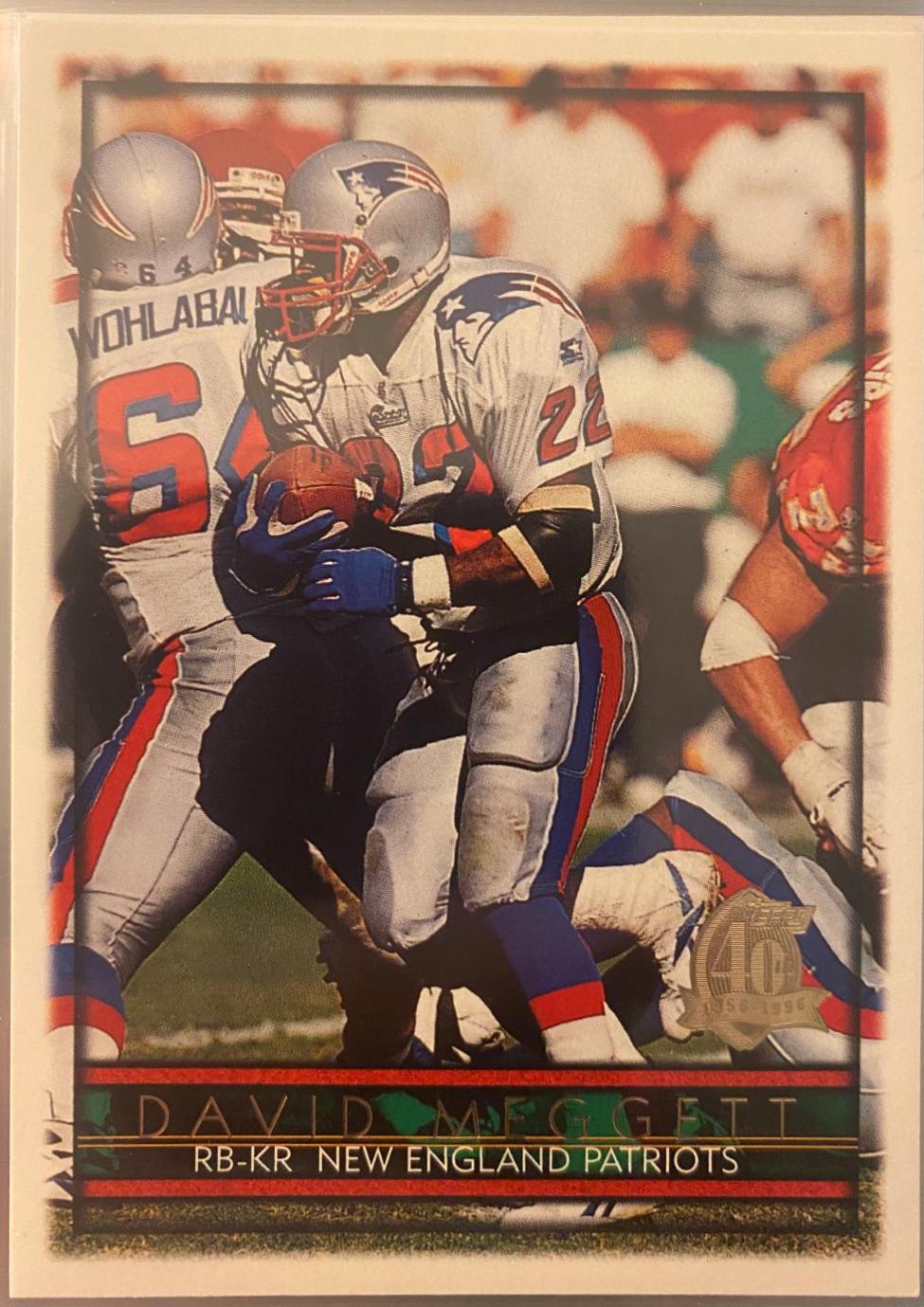 Dave Meggett #24 Football Cards 1996 Topps