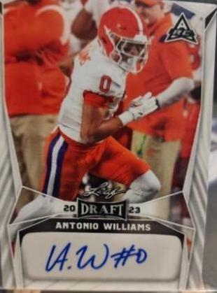 Antonio Williams #BA-AW1 2023 Leaf Draft Autographs Football