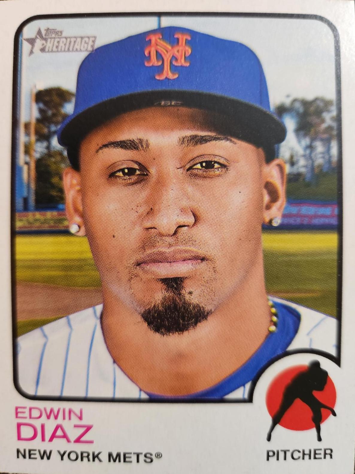 Edwin Diaz #80 2022 Topps Heritage Baseball