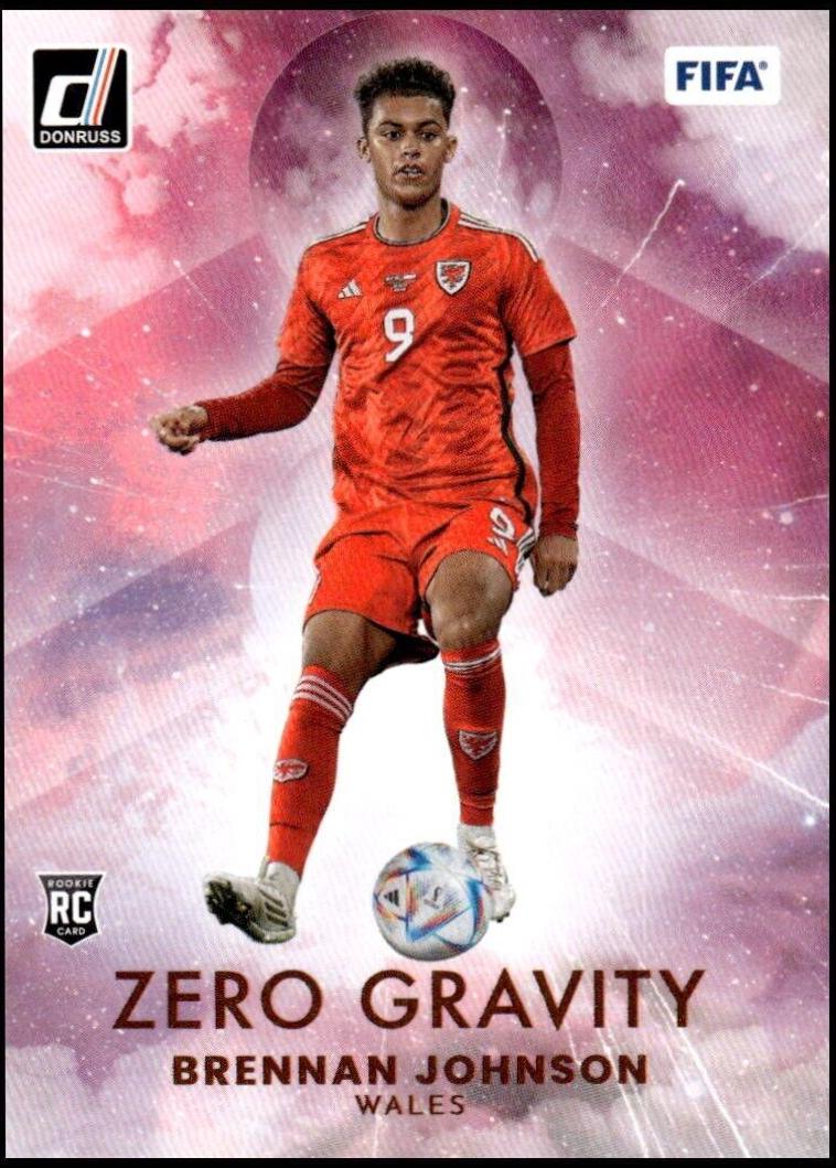Brennan Johnson #21 Soccer Cards 2022 Panini Donruss Zero Gravity