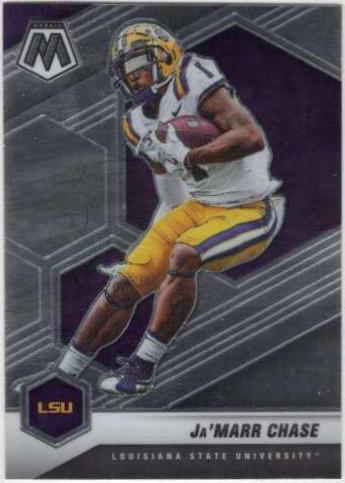 Ja'Marr Chase #1 Football Cards 2022 Panini Mosaic Draft Picks