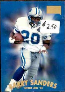 Barry Sanders #7 Football Cards 1997 Skybox Premium