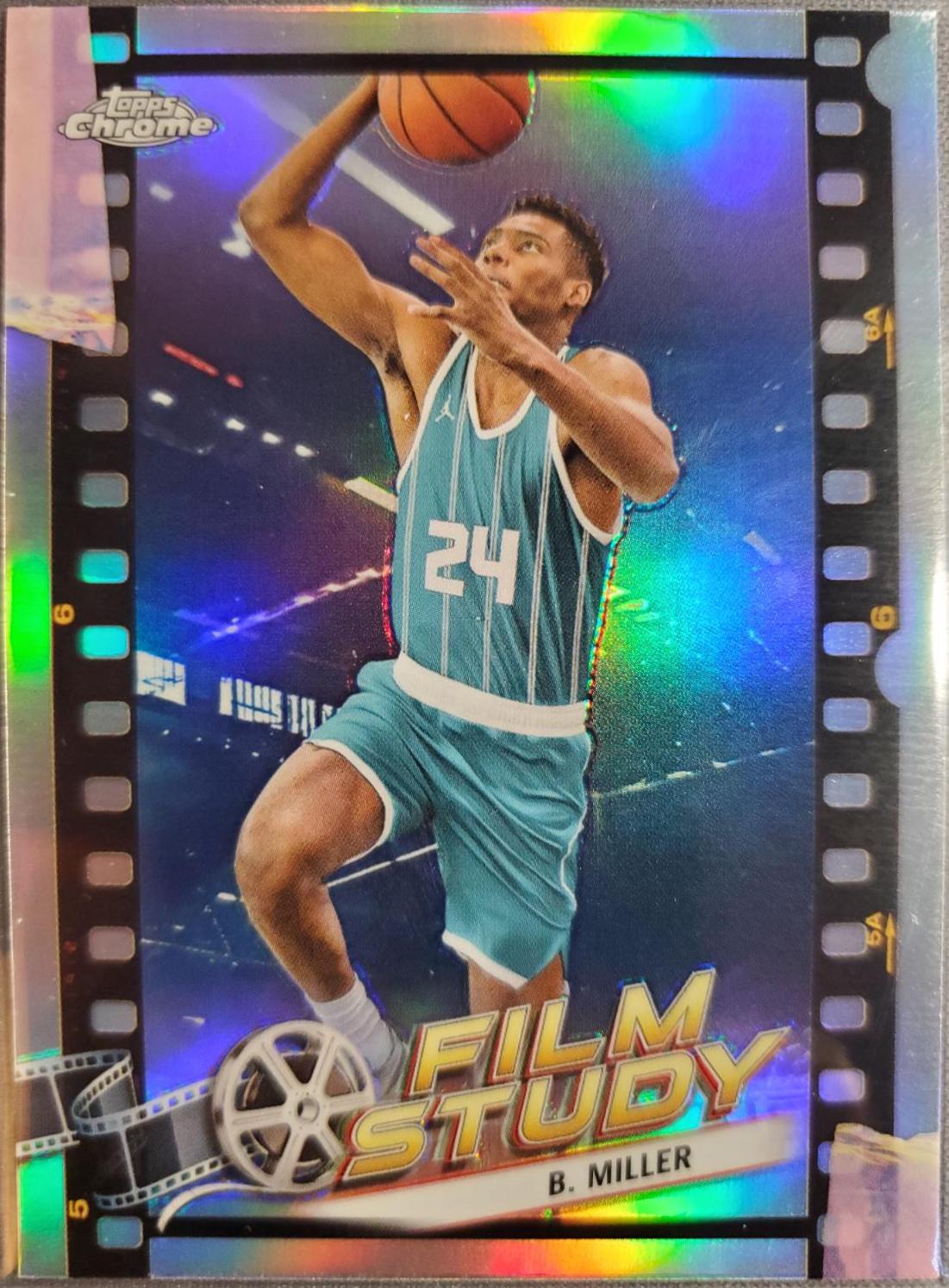 Brandon Miller #FS-14 Basketball Cards 2023 Topps Chrome Film Study