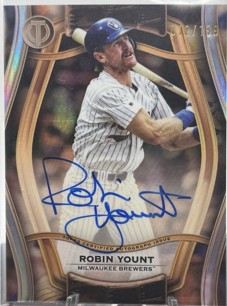 Robin Yount #PTGA-RY Baseball Cards 2025 Topps Tribute Pillars of the Game Autograph