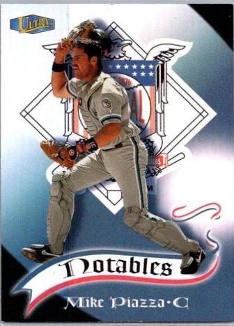 Mike Piazza #14 Baseball Cards 1998 Ultra Notables