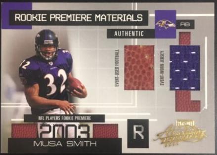 Musa Smith #163 Football Cards 2003 Playoff Absolute Memorabilia